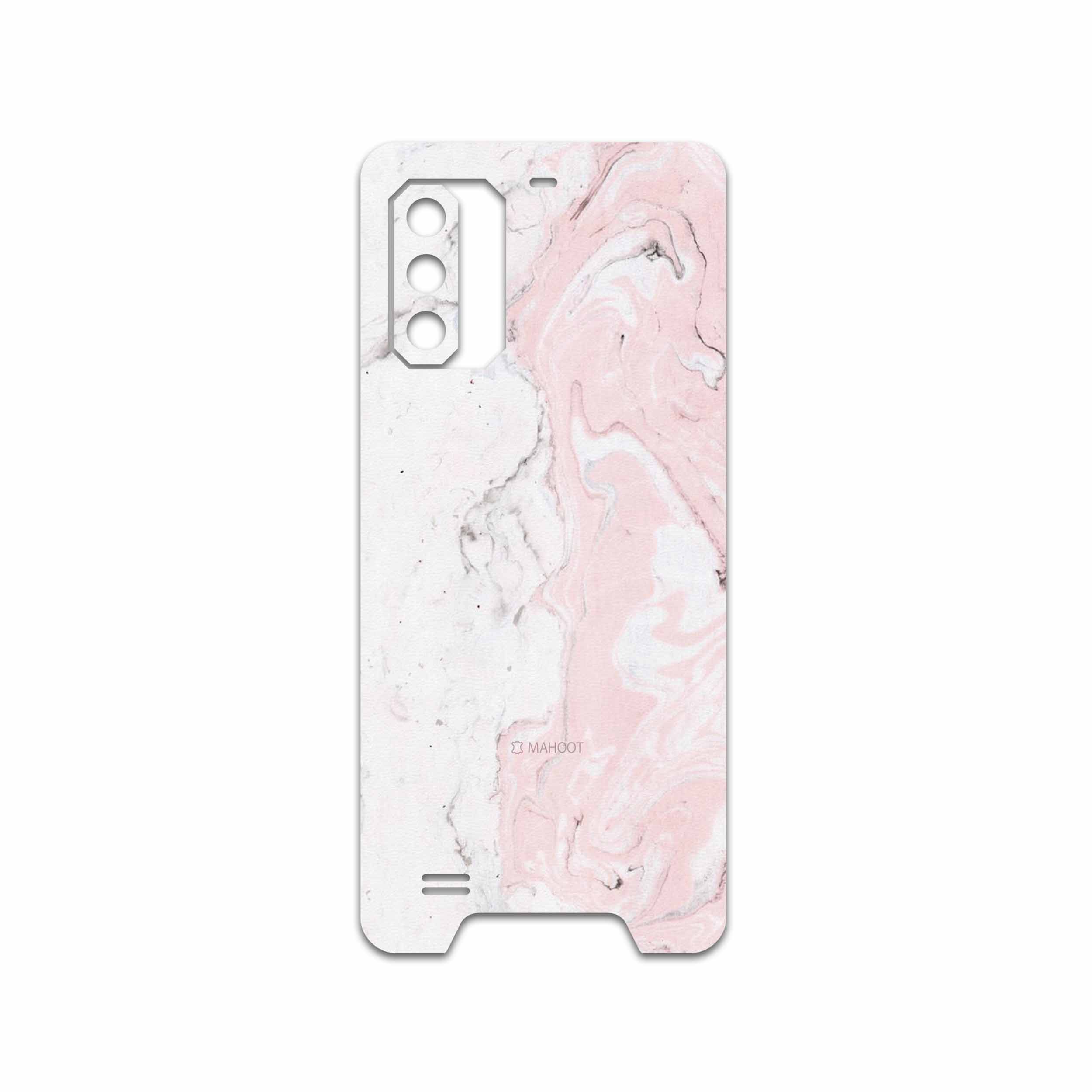 برچسب پوششی ماهوت مدل Blanco-Pink-Marble مناسب برای گوشی موبایل یولفون Armor 7