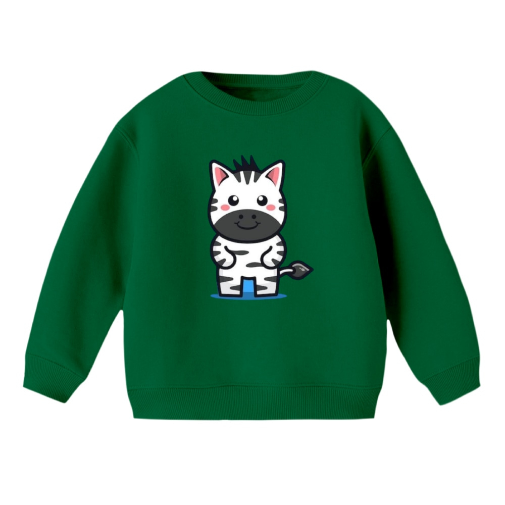 سویشرت بچگانه مدل گورخر کد 12 رنگ سبز