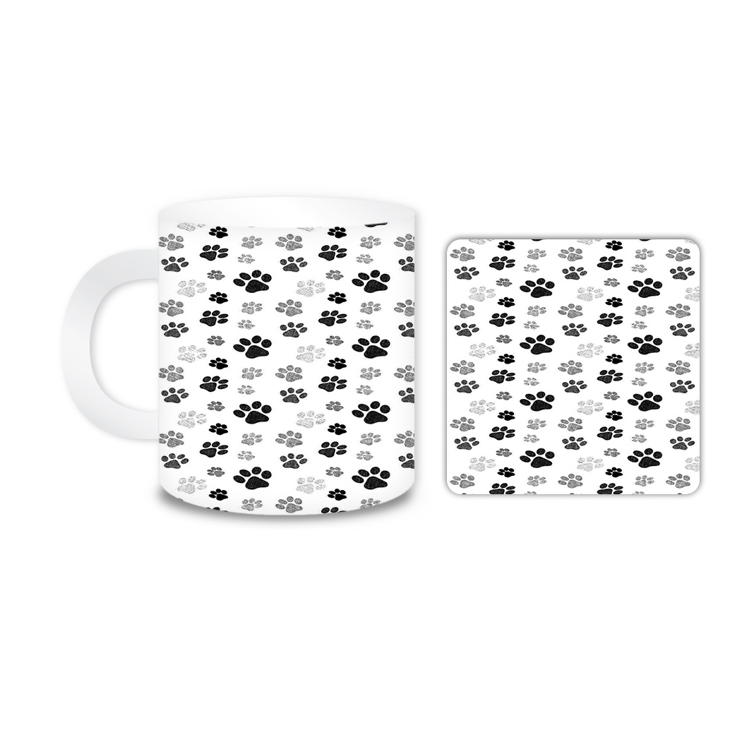 ماگ مدل ردپا کد 574 به همراه زیر لیوانی