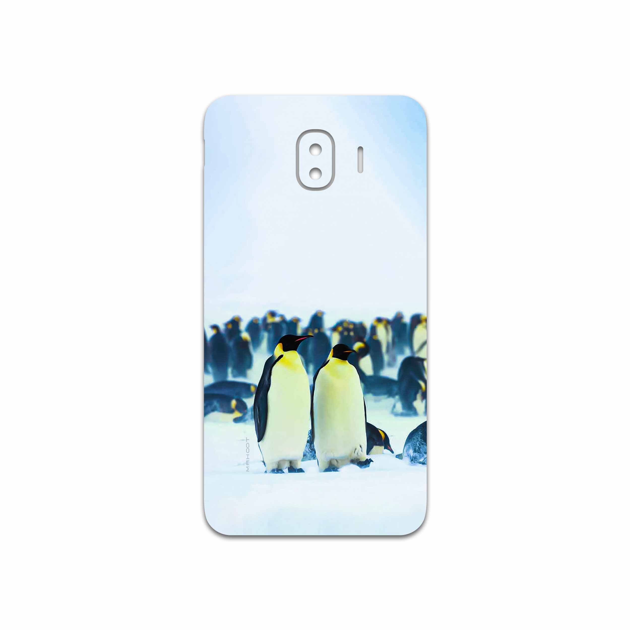 برچسب پوششی ماهوت مدل Penguin مناسب برای گوشی موبایل سامسونگ Galaxy J4