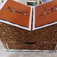 رحل هدیه قرآن و استند کشودار جای  هدیه قرآن کریم سایز 