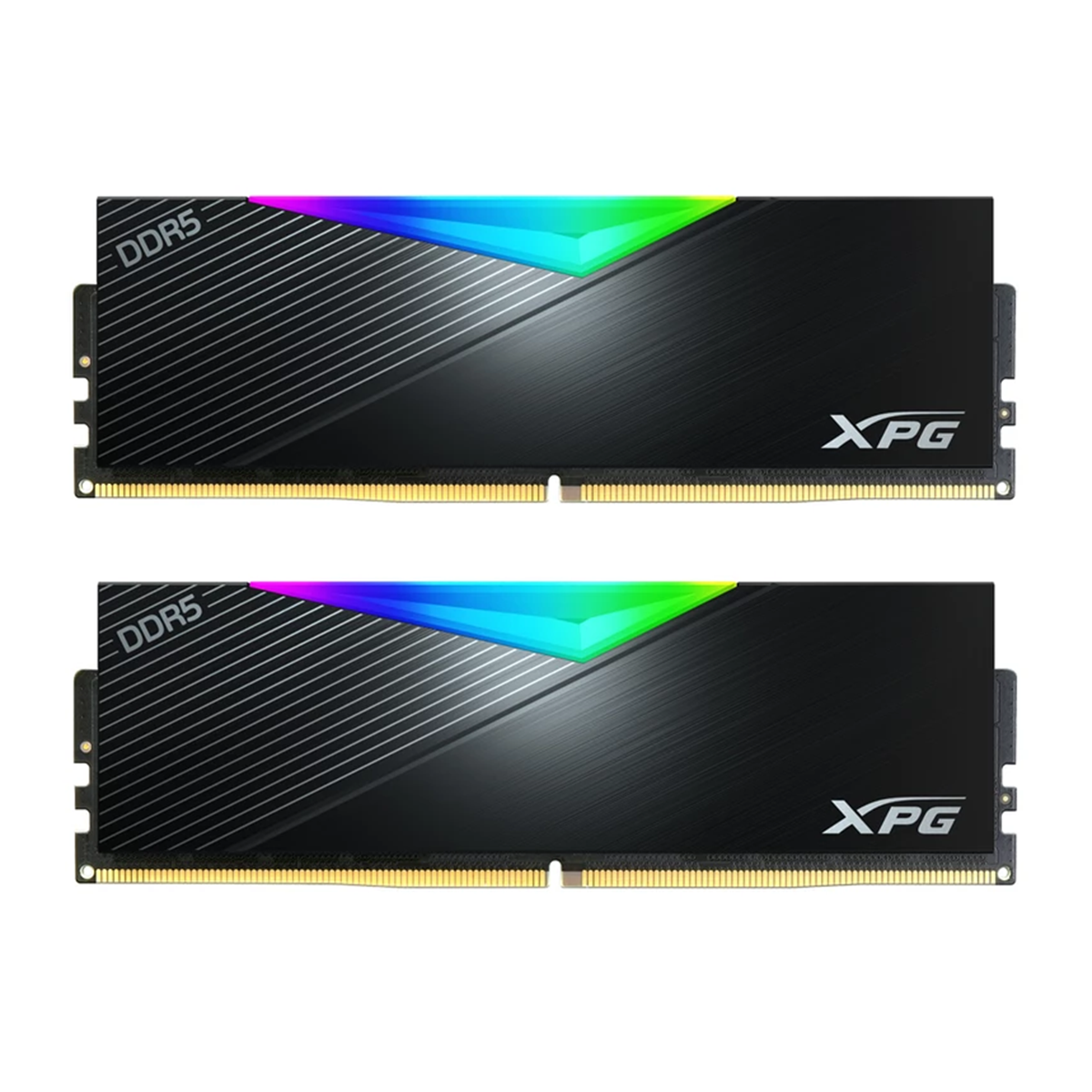 رم کامپیوتر DDR5 دو کاناله 5200 مگاهرتز CL38 ایکس پی جی مدل Lancer RGB ظرفیت 32 گیگابایت