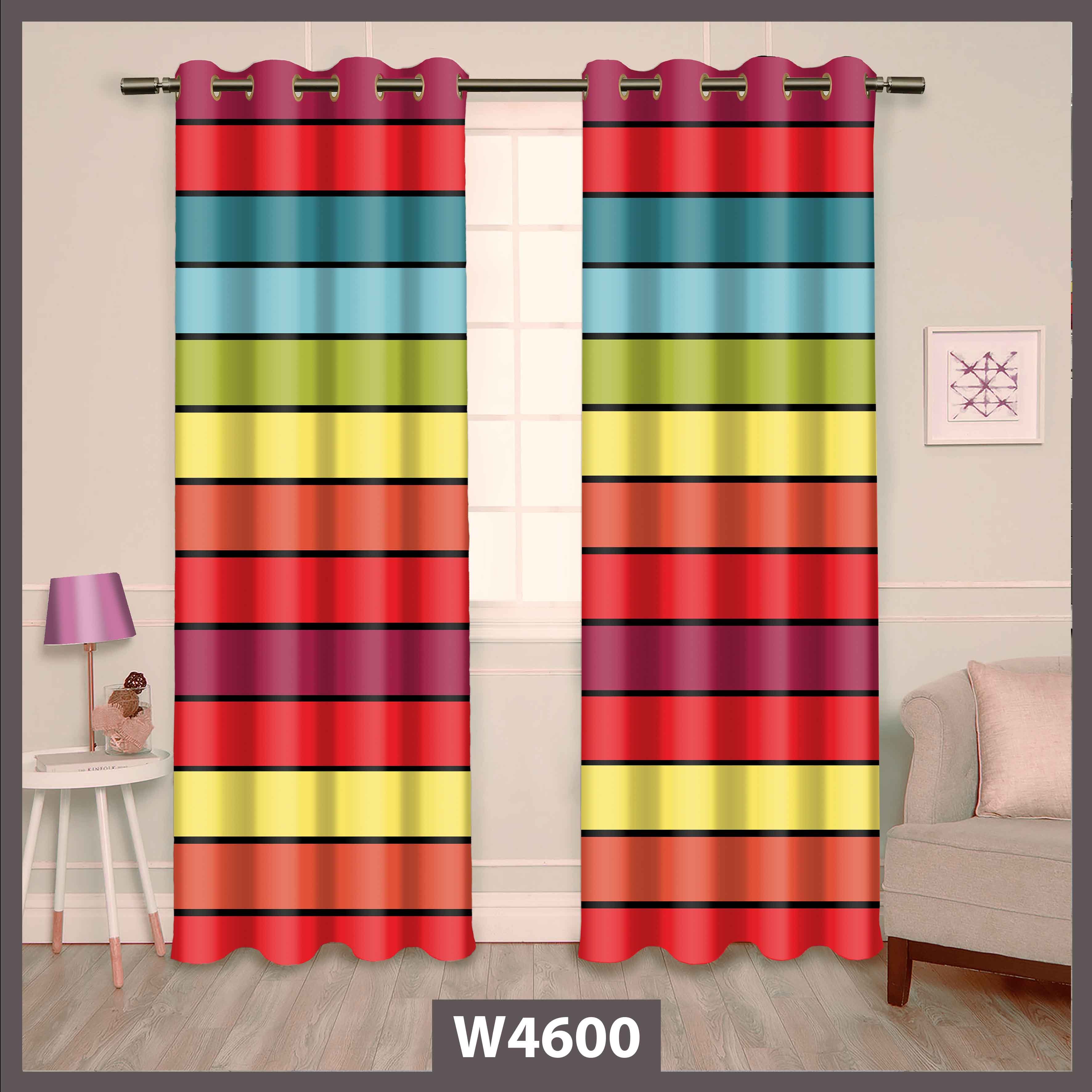 پرده چاپی پانچی دوقواره کد 4600