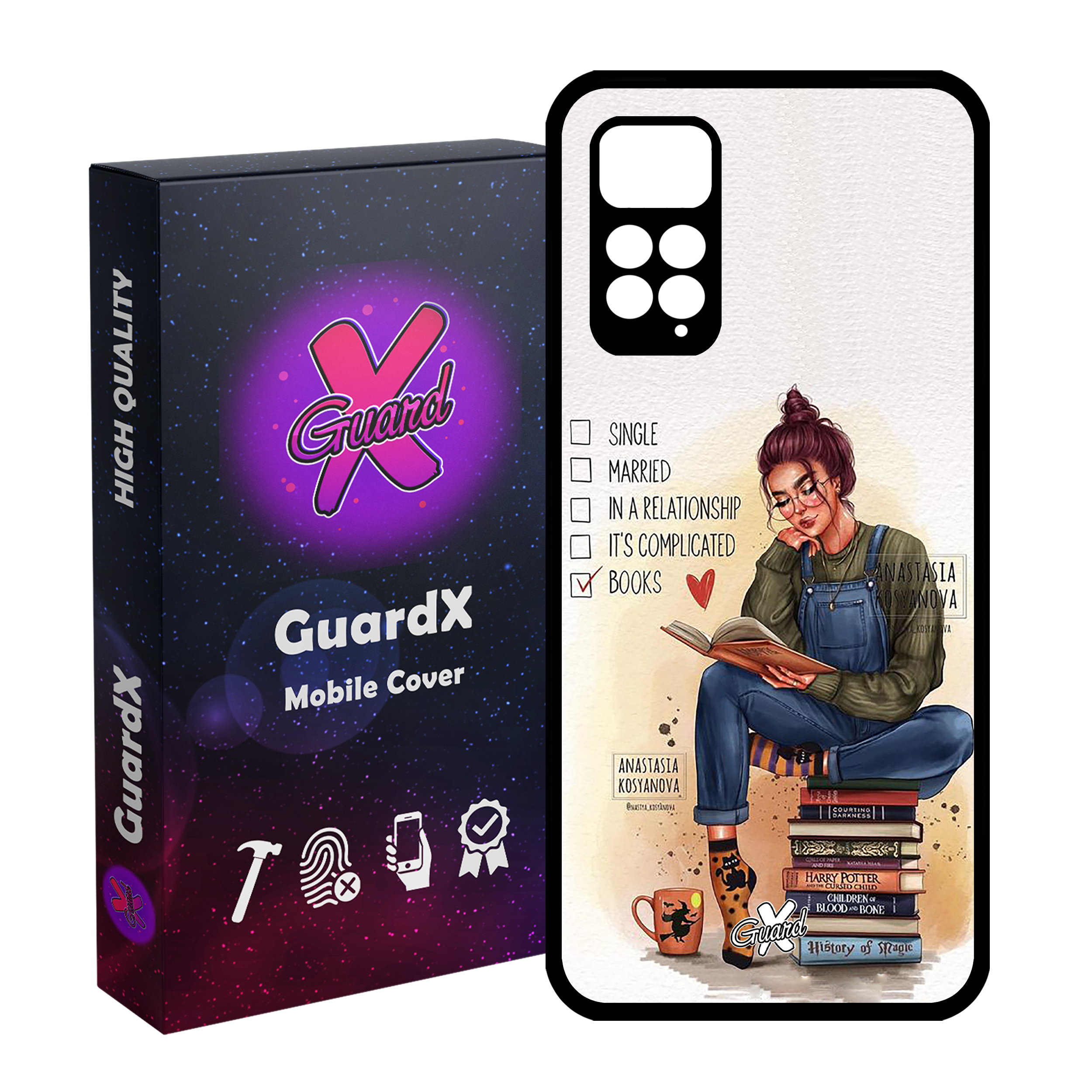 کاور گارد ایکس طرح دختر مدل Glass10286 مناسب برای گوشی موبایل شیائومی Redmi Note 11 Pro 4G/5G