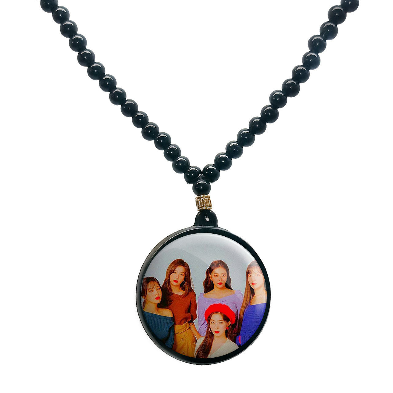 گردنبند پرمانه طرح red velvet کد pmd.12426 مدل دو طرفه