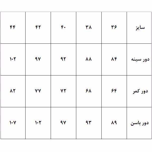 الگو بالا تنه و آستین مدل متد مولر سایز40