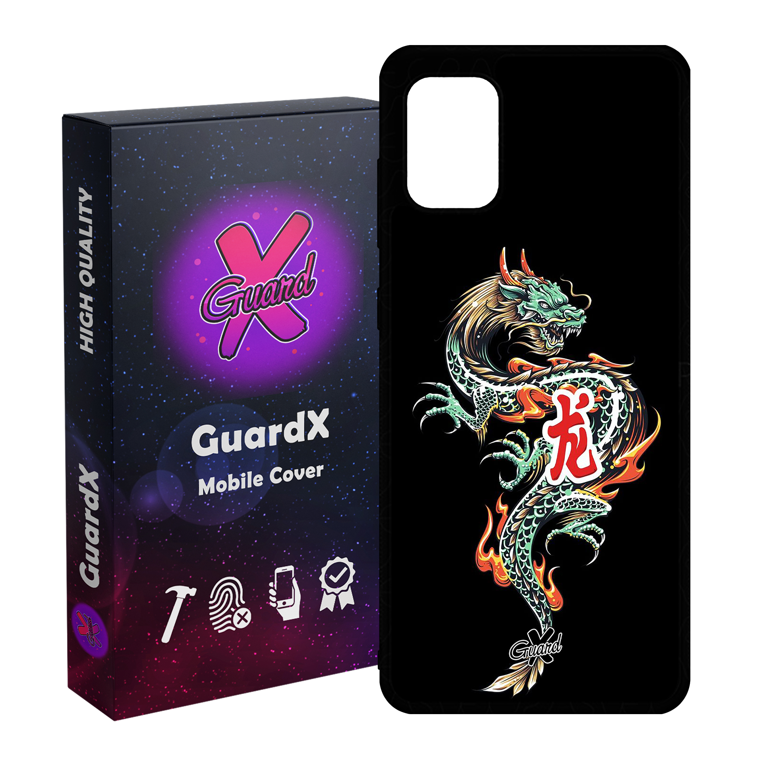 کاور گارد ایکس طرح Dragon مدل Glass10296 مناسب برای گوشی موبایل سامسونگ Galaxy A71