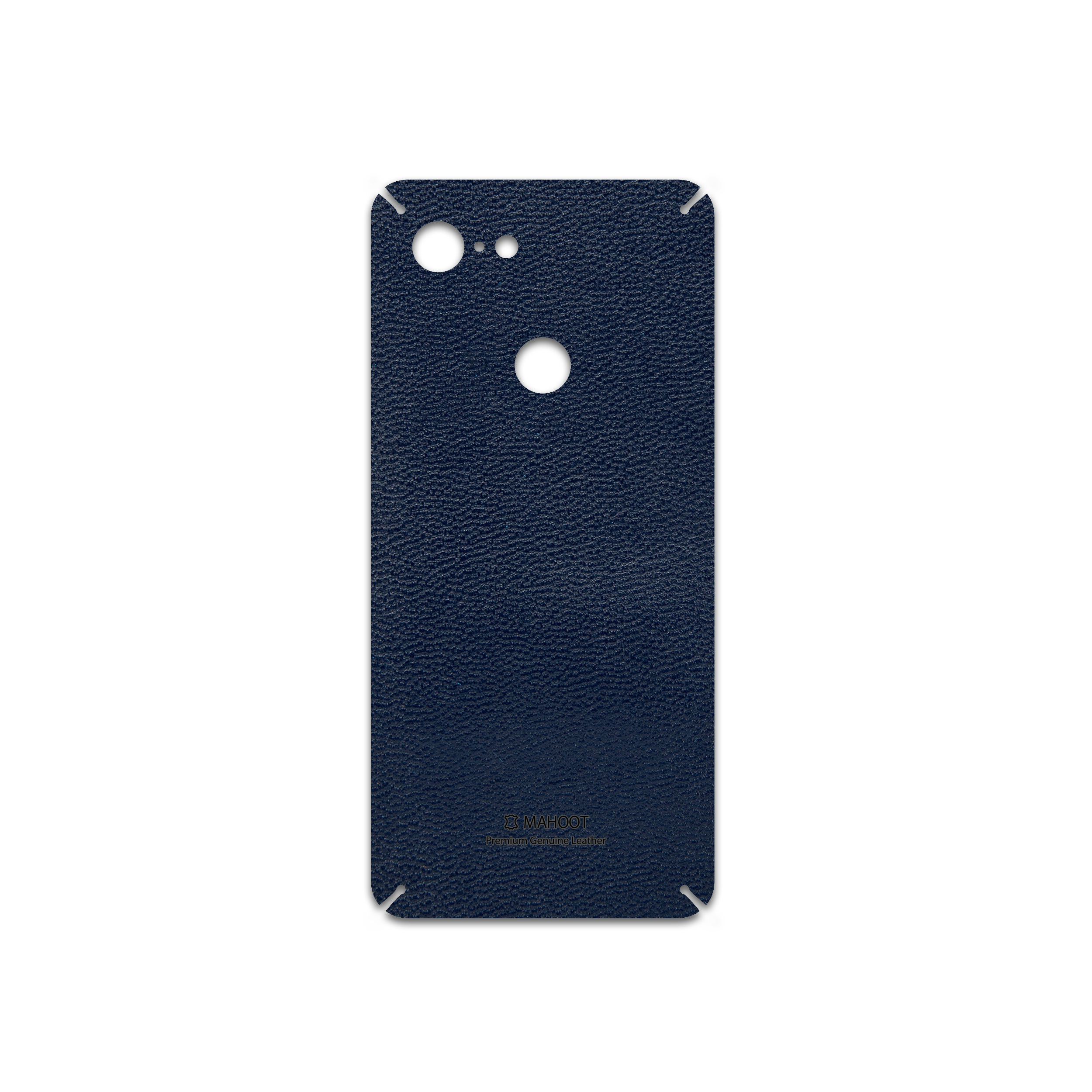 برچسب پوششی ماهوت مدل Deep-Blue-Leather مناسب برای گوشی موبایل گوگل Pixel 3