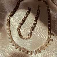 نیم ست نقره مدل تنیسی 