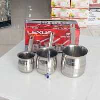 شیر جوش و قهوه جوش استیل در سه سایز