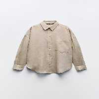 پیراهن بیسیک لینن زنانه زارا 100% LINEN BASIC SHIRT | تهران زارا TehranZara