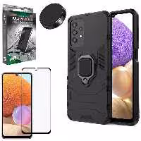 کاور ماموت مدل M-GHB-BNDL مناسب برای گوشی موبایل سامسونگ Galaxy A32 4G به همراه محافظ صفحه نمایش و پایه نگهدارنده گوشی