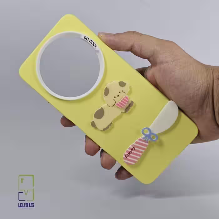 قاب گوشی شیائومی ردمی a3 دخترانه | طرح سگ کارتونی لیمویی | Redmi A3