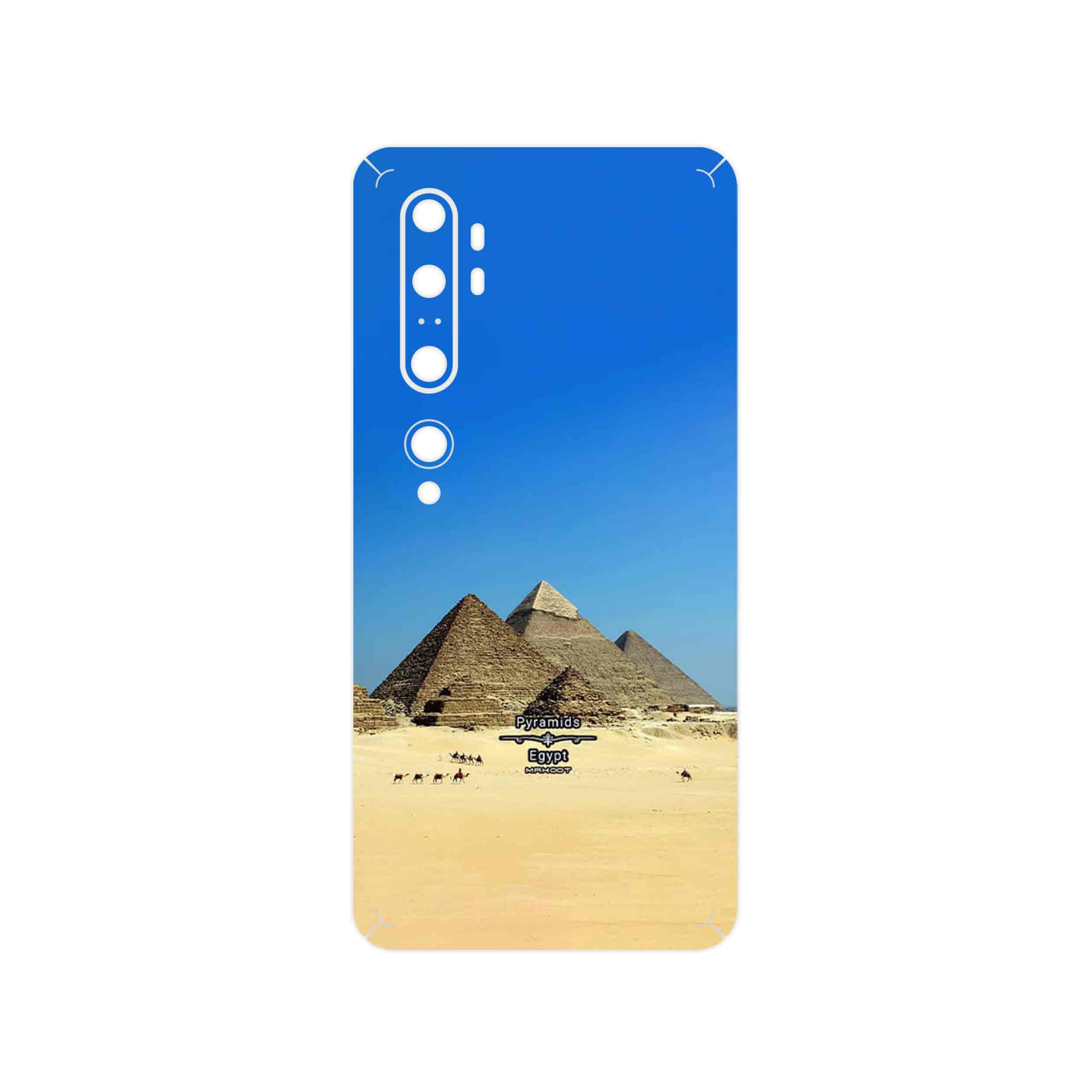 برچسب پوششی ماهوت مدل Pyramids of Egypt مناسب برای گوشی موبایل شیائومی Mi Note 10 Pro