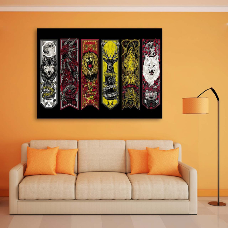 تابلو شاسی مدل Game of Thrones 0714 | دنیای قاب