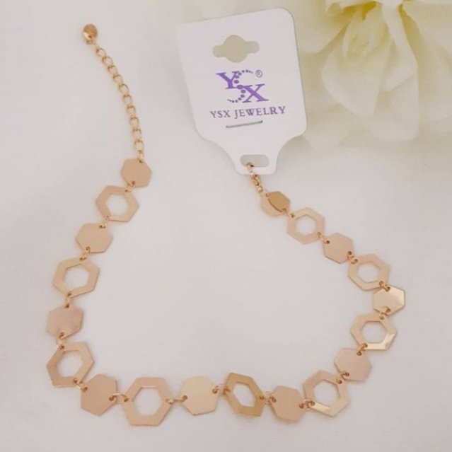 پابند و دستبند لیزری بسیار شیک و رنگ ثابت  آبکاری طرح طلا