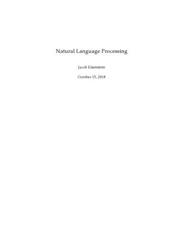 خرید و دانلود نسخه کامل کتاب Natural Language Processing