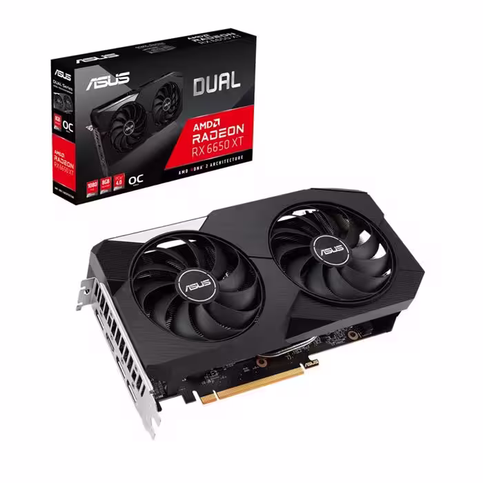 کارت گرافیک ایسوس مدل DUAL RX6650XT O8G حافظه 8 گیگابایت