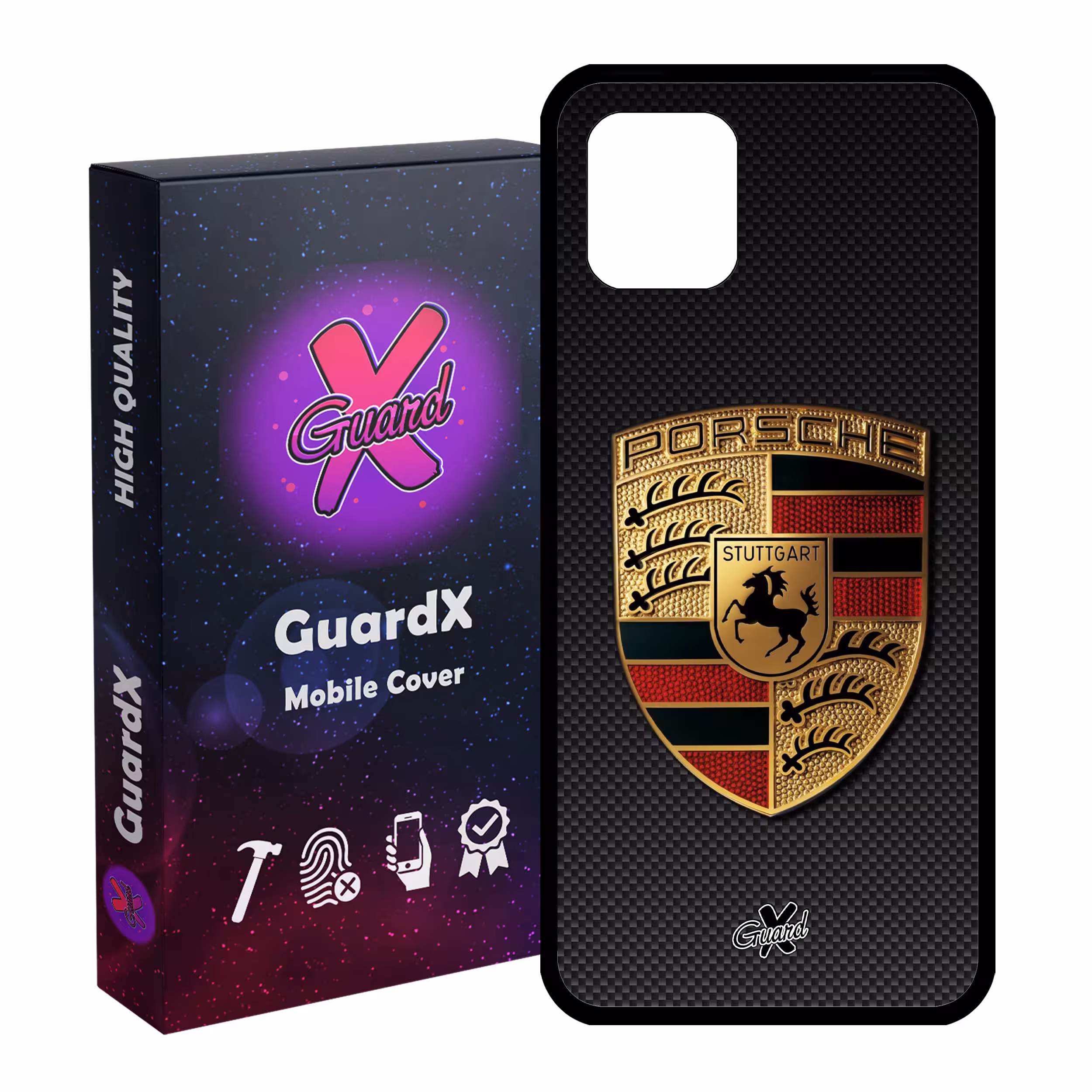 کاور گارد ایکس طرح Porsche مدل Glass10064 مناسب برای گوشی موبایل سامسونگ Galaxy Note 10 Lite
