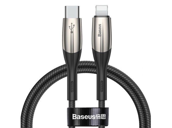 کابل شارژ سریع لایتنینگ به تایپ سی بیسوس Baseus Horizontal Lightning to Type-C Cable 2m