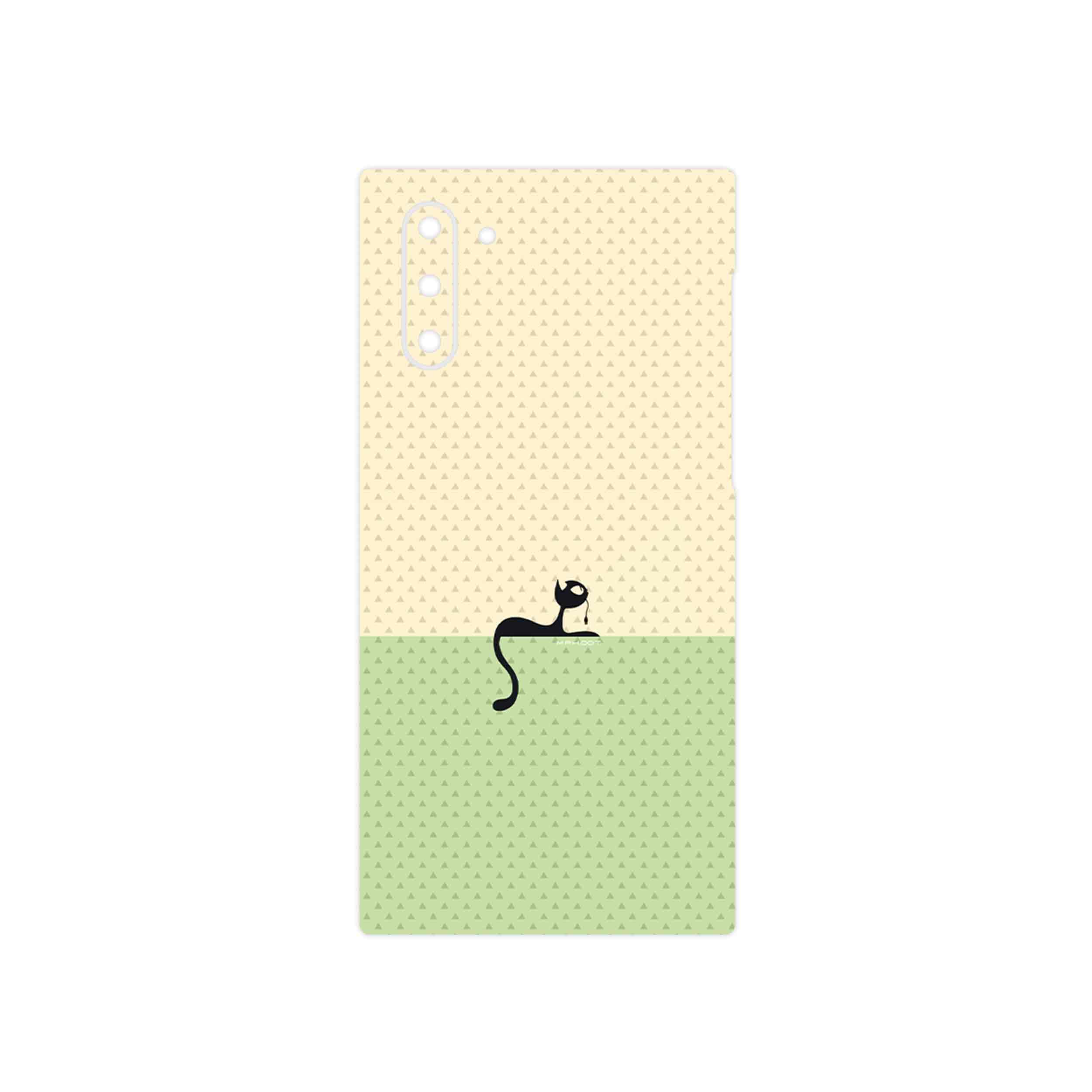 برچسب پوششی ماهوت مدل Minimal Internet Cat Icon مناسب برای گوشی موبایل سامسونگ Galaxy Note 10