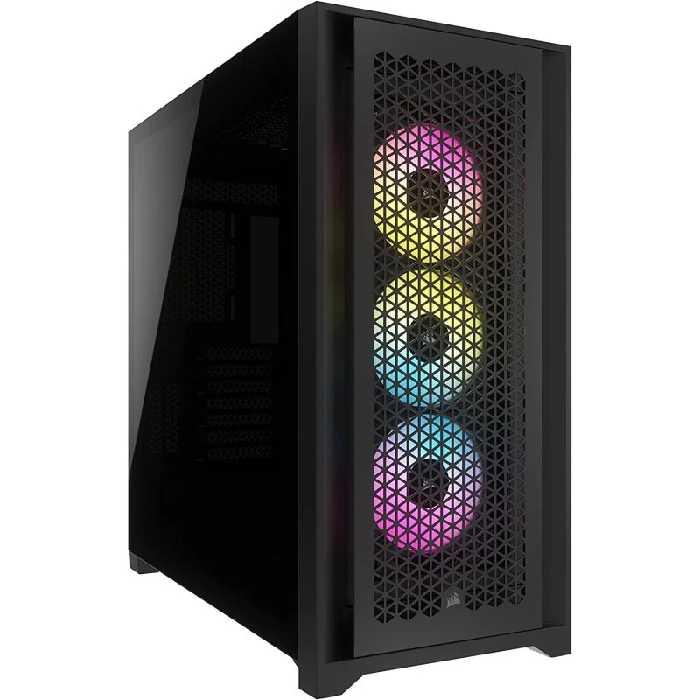کیس گیمینگ کورسیر ICUE 5000D RGB TEMPERED GLASS BLACK