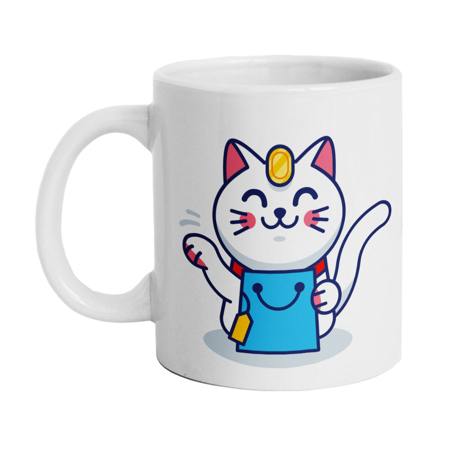 ماگ دارلی طرح گربه مدل M810