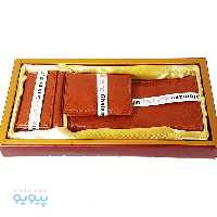 ست 3 تکه چرم طبیعی گوسفندی کد 501