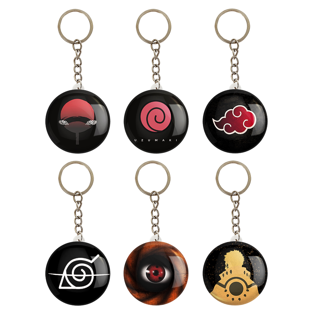 جاکلیدی خندالو مدل انیمه ناروتو کد 441A مجموعه 6 عددی