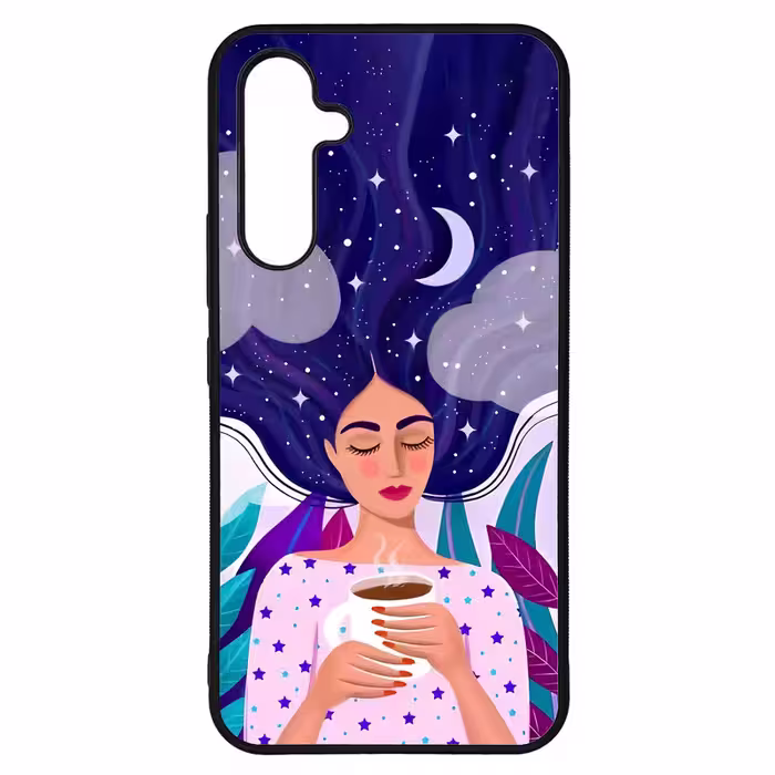 کاور طرح نقاشی دختر کد G-095 مناسب برای گوشی موبایل سامسونگ Galaxy A54 / A54 5G | دیجی قاب دونی
