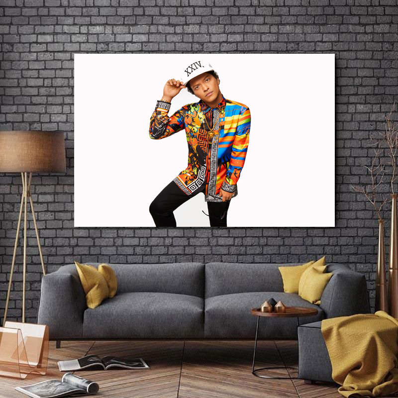 تابلو شاسی طرح بزرگان موسیقی مدل Bruno Mars کد A291