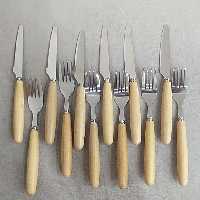 چاقو چنگال بامبو 