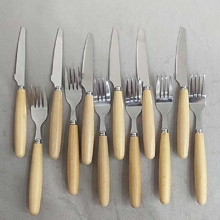 چاقو چنگال بامبو 