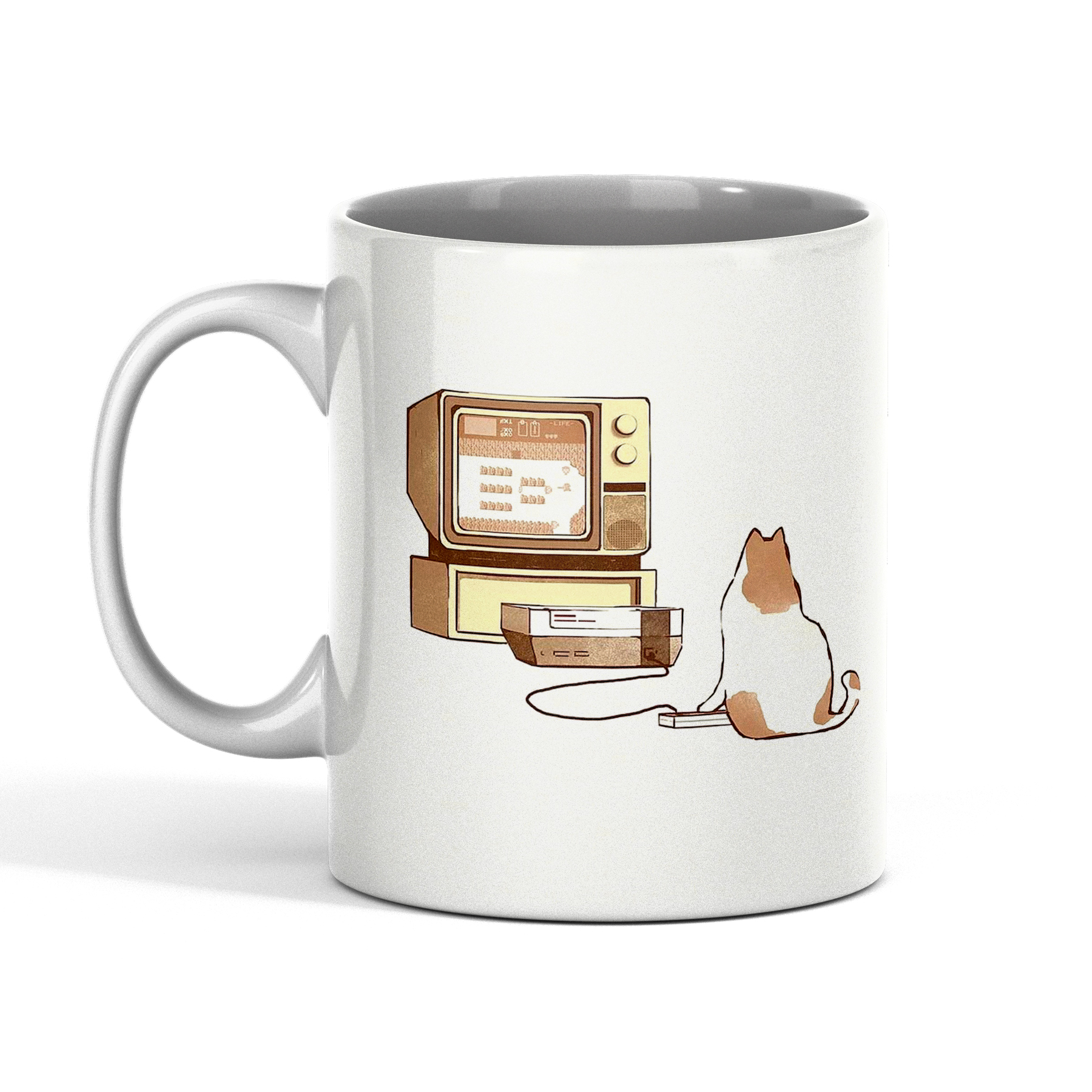 ماگ مدل سرامیکی طرح گربه کد 21