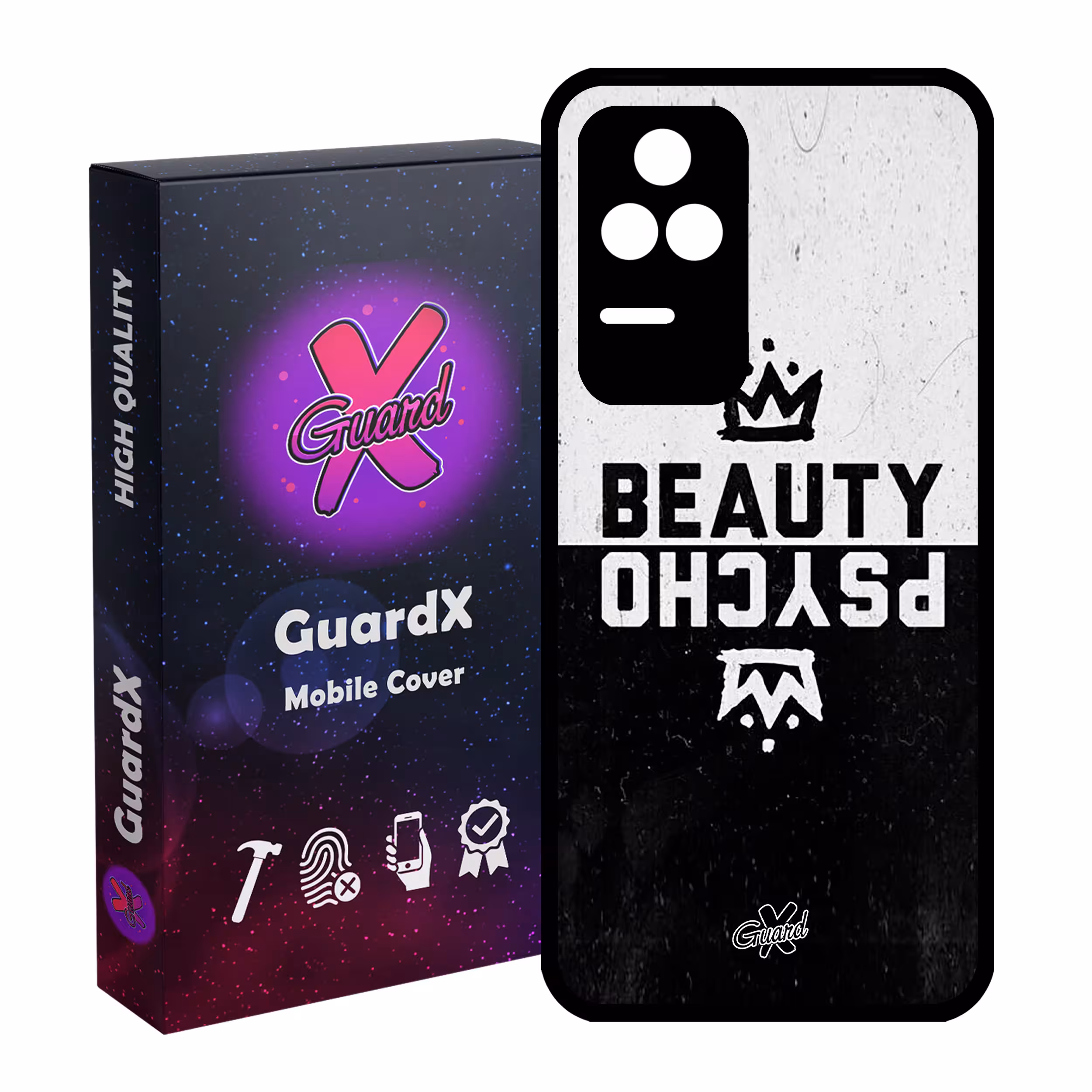 کاور گارد ایکس طرح Beauty Psycho مدل Glass10094 مناسب برای گوشی موبایل شیائومی Poco F4/Redmi K40S