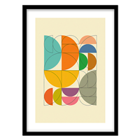 قیمت و خرید تابلو دکوراتیو مدل نقاشی اَشکال انتزاعی کد 0103