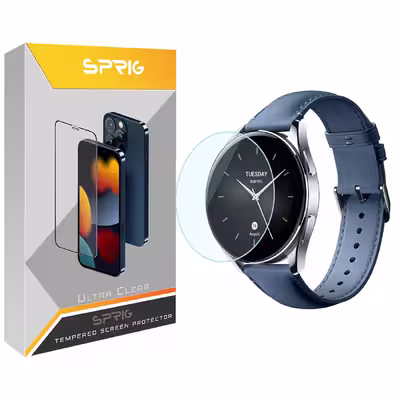 محافظ صفحه نمایش شیشه ای اسپریگ مدل SPG مناسب برای ساعت هوشمند شیائومی Watch S2 46mm