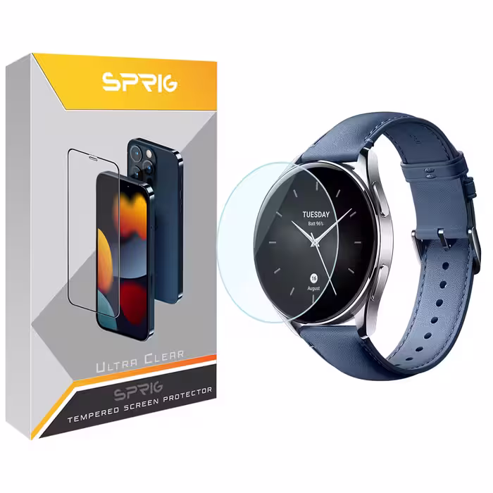 محافظ صفحه نمایش شیشه ای اسپریگ مدل SPG مناسب برای ساعت هوشمند شیائومی Watch S2 46mm