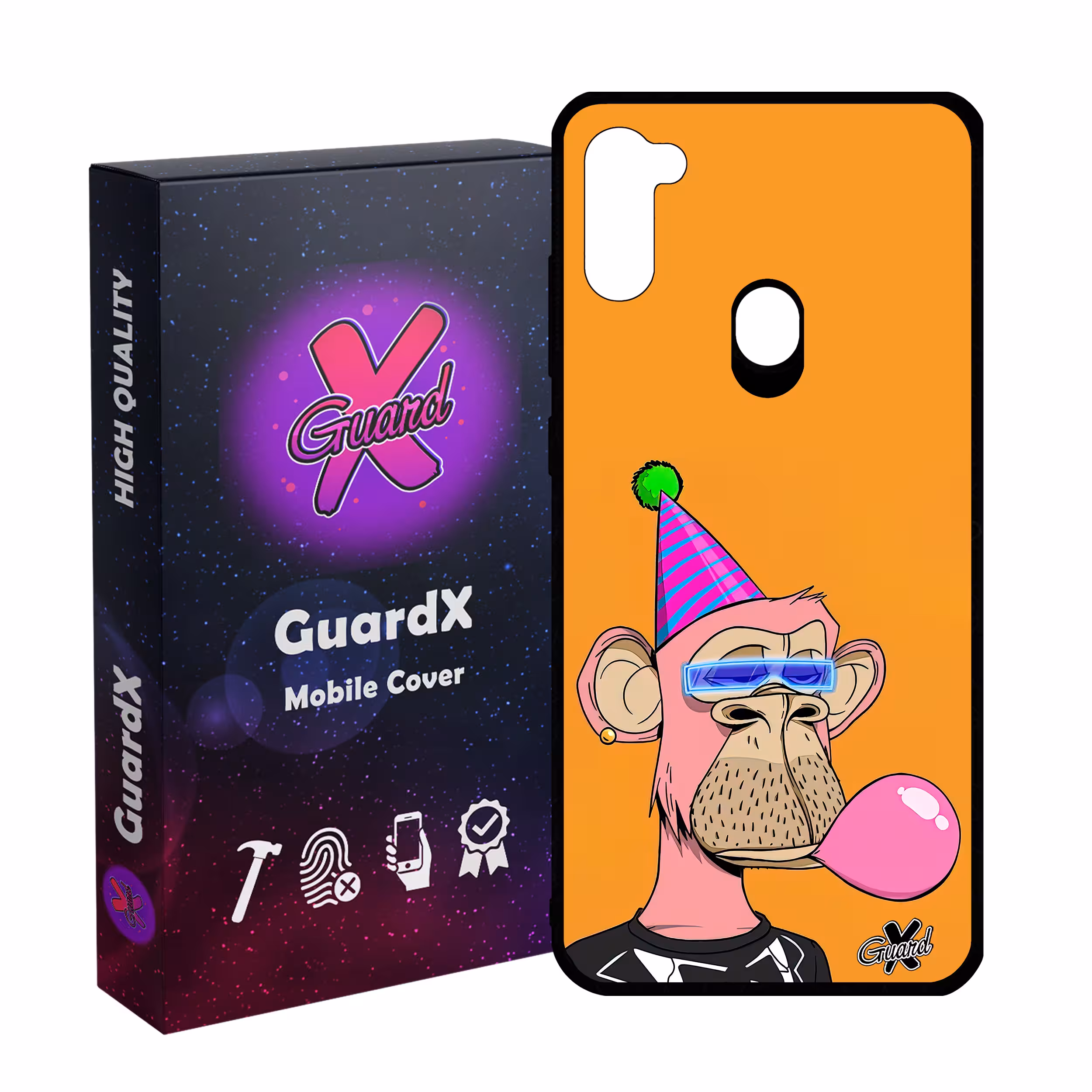 کاور گارد ایکس طرح میمون نظر مدل Glass10433 مناسب برای گوشی موبایل سامسونگ Galaxy A11/M11