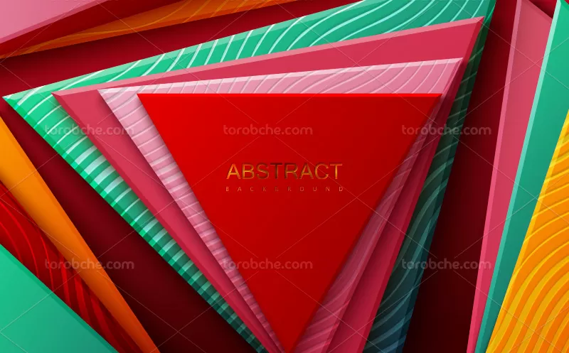 فایل وکتور بک گراند انتزاعی رنگارنگ | گرافیک با طعم تربچه