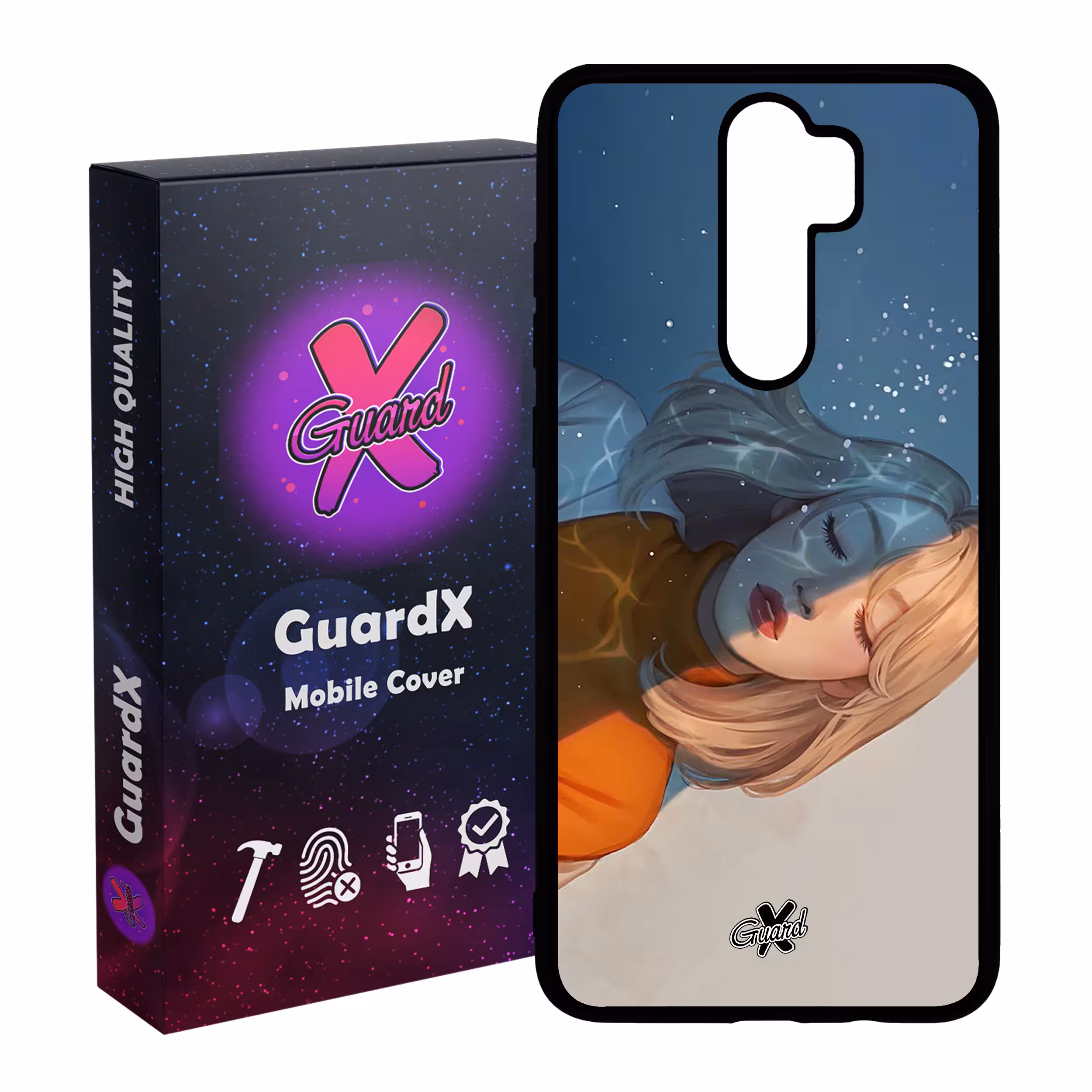 کاور گارد ایکس طرح Girl مدل Glass10013 مناسب برای گوشی موبایل شیائومی Redmi 9 / 9 Prime