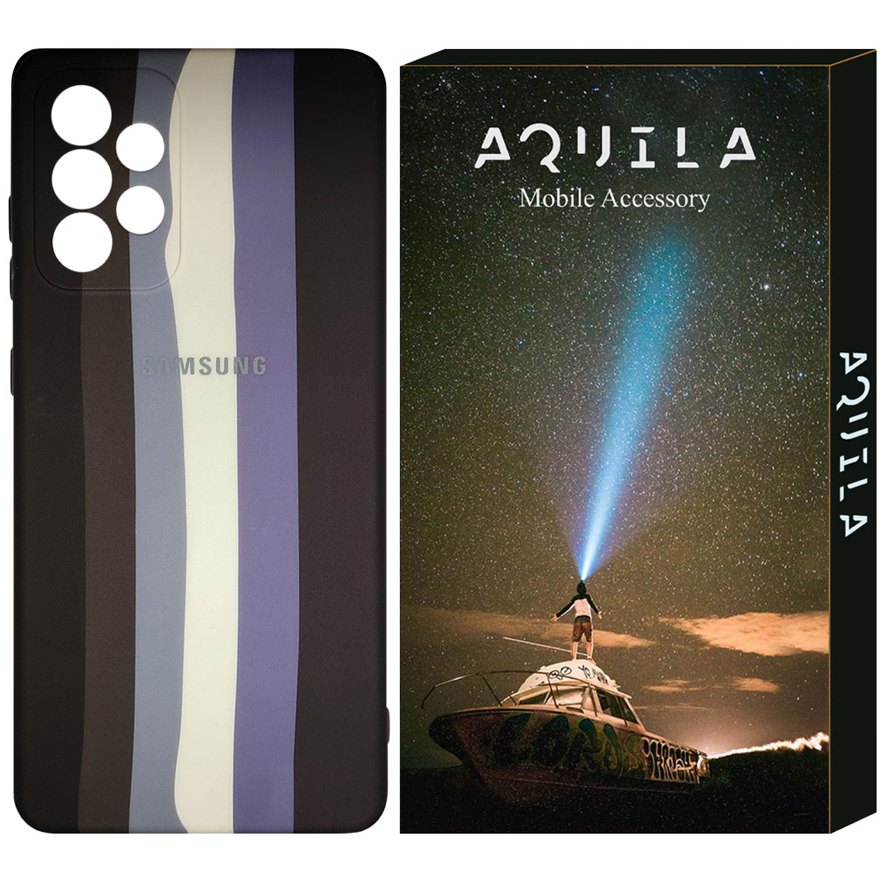 کاور آکوییلا مدل Rainbow6 مناسب برای گوشی موبایل سامسونگ Galaxy A72