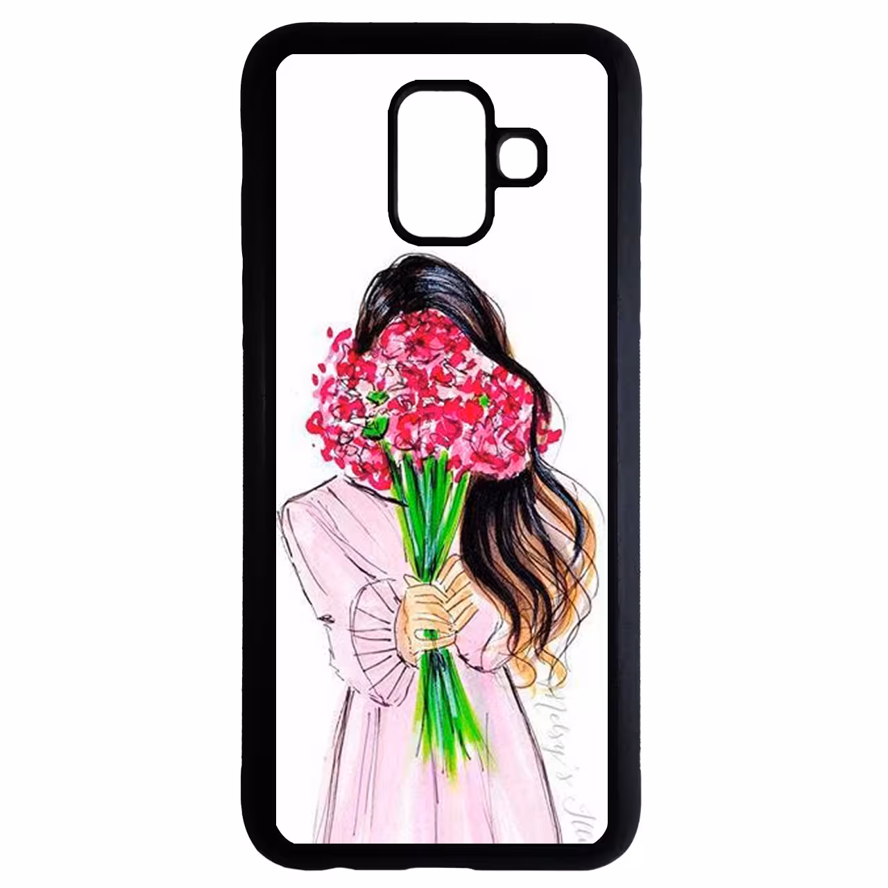 کاور طرح دخترانه کد 6683 مناسب برای گوشی موبایل سامسونگ galaxy a8 2018