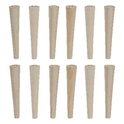 پایه میز مدل چوبی مخروطی کد 40 مجموعه 12 عددی