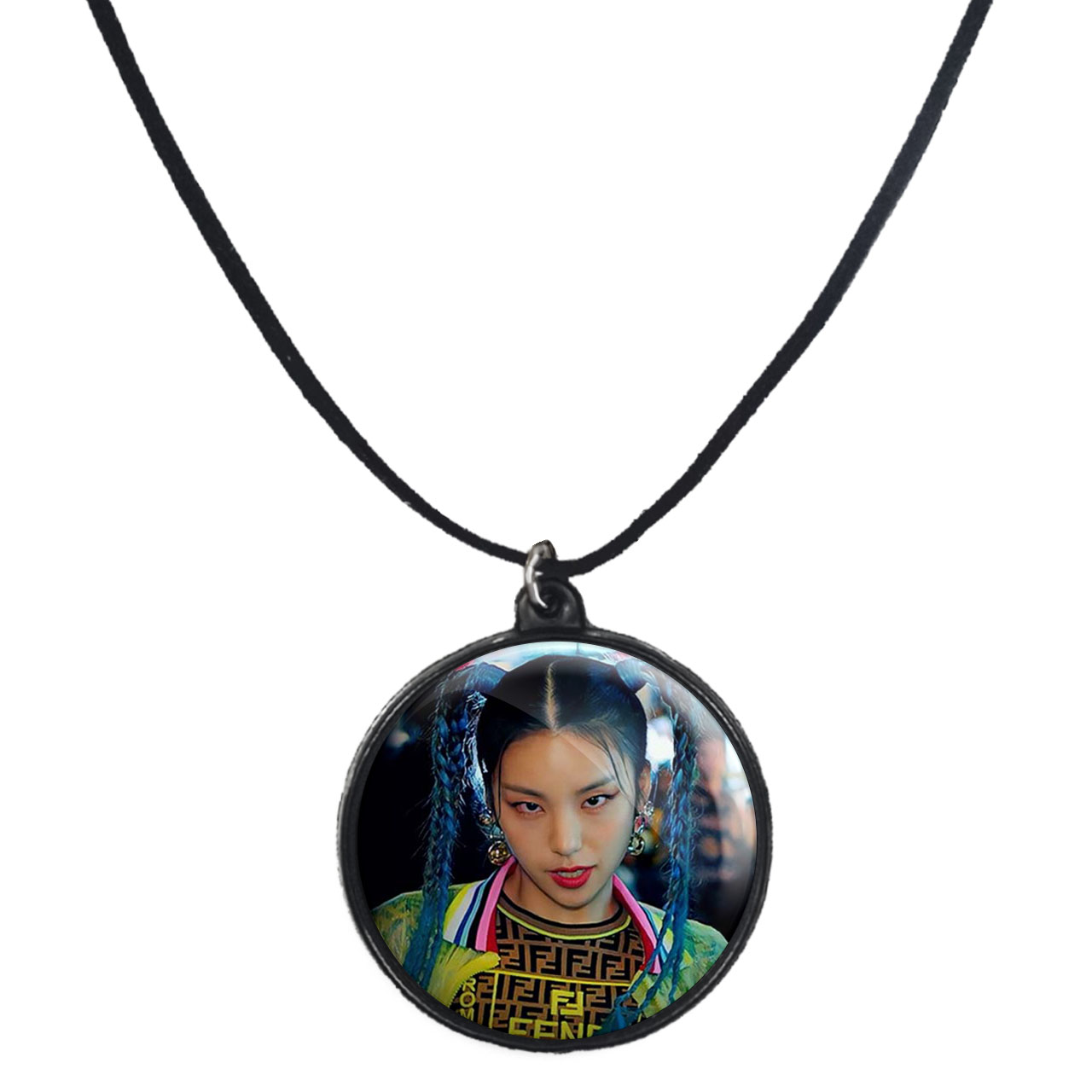 گردنبند پرمانه طرح گروه موسیقی ایتزی کد pmb.13020 مدل دو طرفه