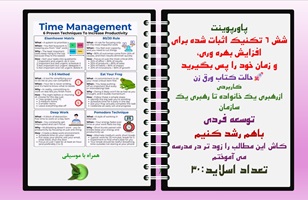 پاورپوینت شش 6 تکنیک اثبات شده برای افزایش بهره وری، و زمان خود را پس بگیرید حالت کتاب ورق زن