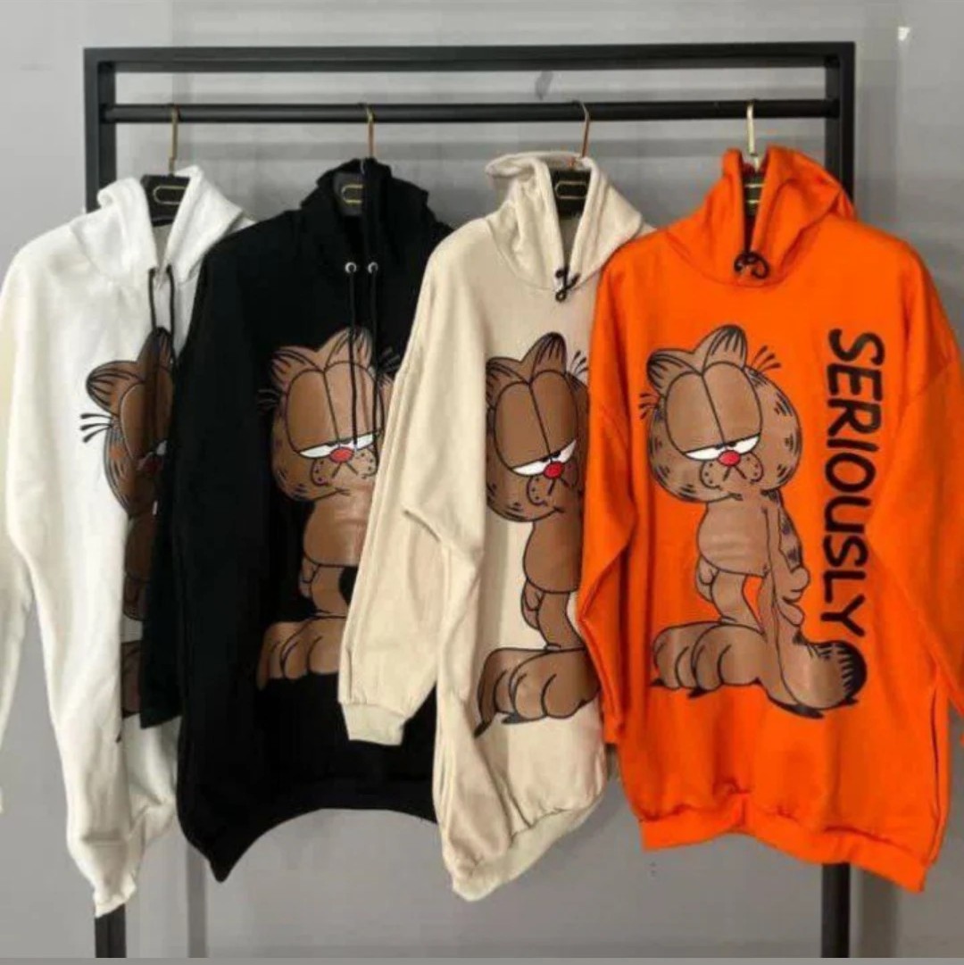 هودی کلاه دار تو خاری قواره دار رنگبندی زیبا