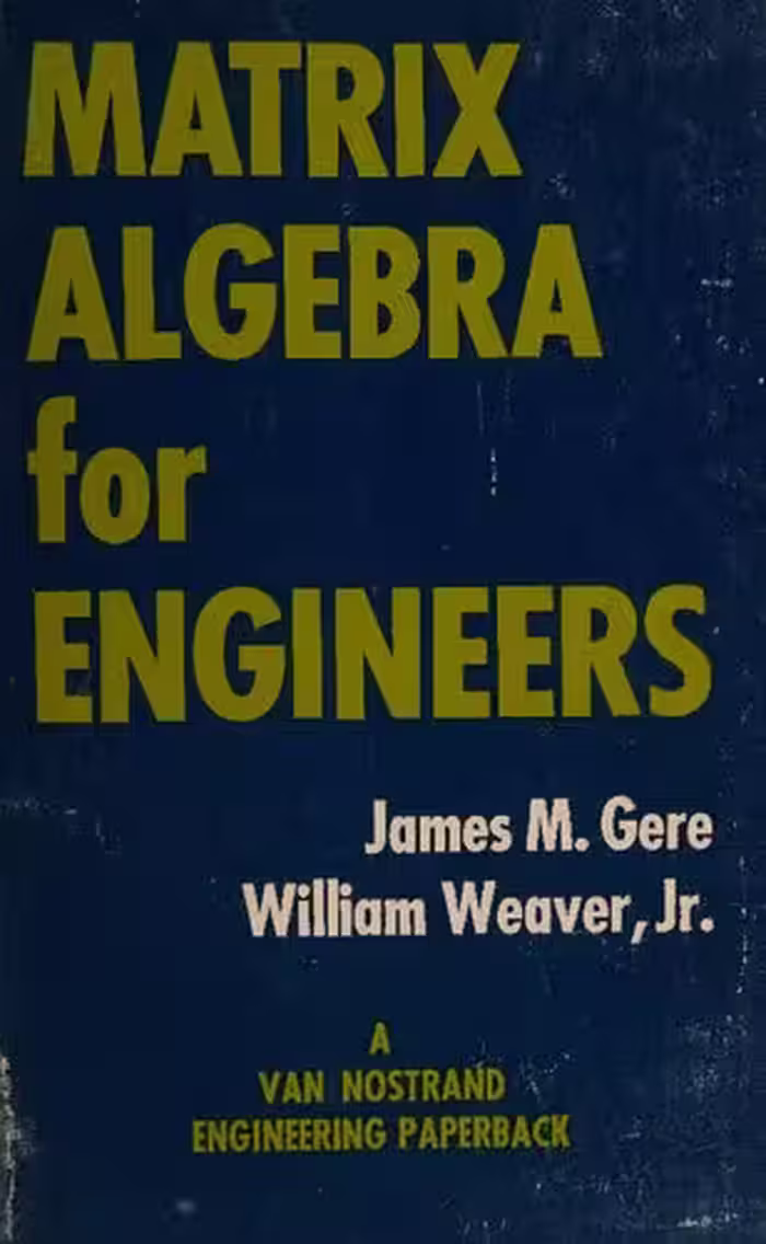 خرید و دانلود نسخه کامل کتاب Matrix Algebra for Engineers