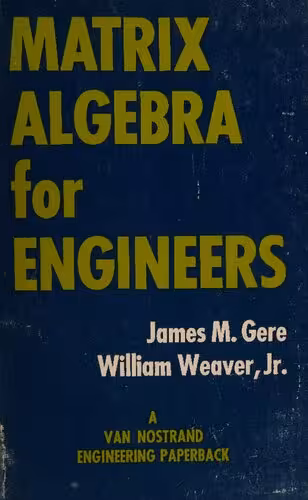 خرید و دانلود نسخه کامل کتاب Matrix Algebra for Engineers