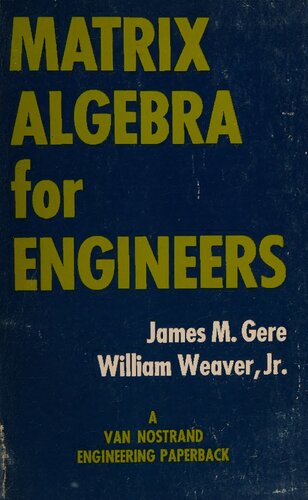 خرید و دانلود نسخه کامل کتاب Matrix Algebra for Engineers